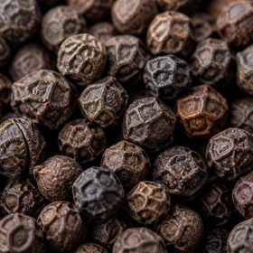 Black peppercorns (piperine source)